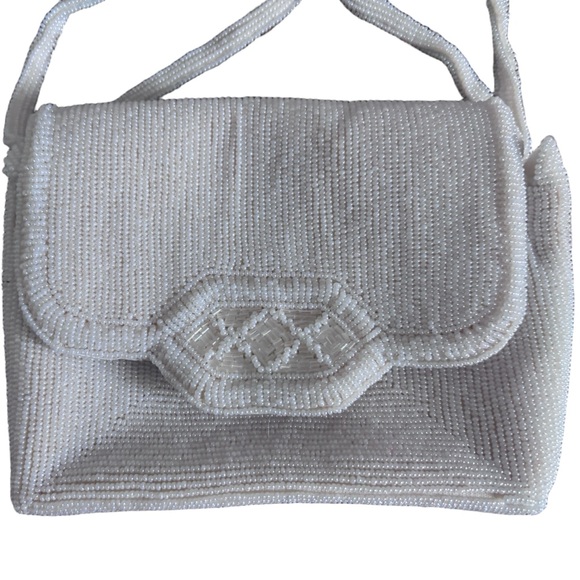 Coquette Vintage bridal Beaded Evening Purse – Ivory - Picture 3 of 8